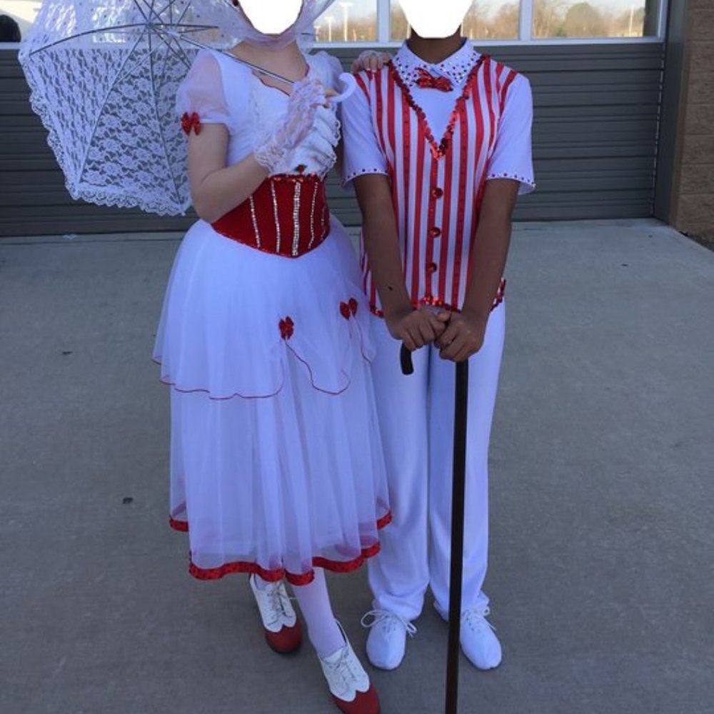 Marry Poppins Costume small adult & shoes